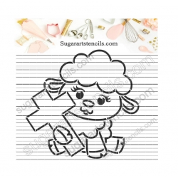 Easter lamb PYO cookie...