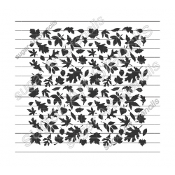 Leaves cookie stencil...