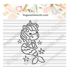 Unicorn mermaid PYO Cookie...