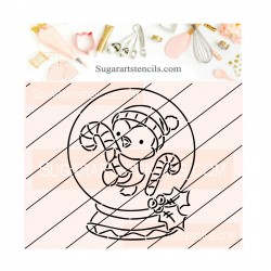 Christmas penguin snow...