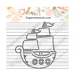 Pirate ship PYO cookie...