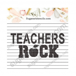 Teachers rock cookie...