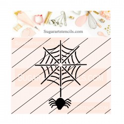 Spiderweb cookie stencil...
