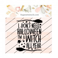 Halloween words cookie...