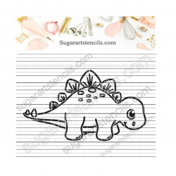 Baby dinosaur Stegosaurus...