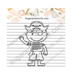 Pirate PYO cookie Stencil...