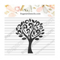 Tree cookie stencil NB700305