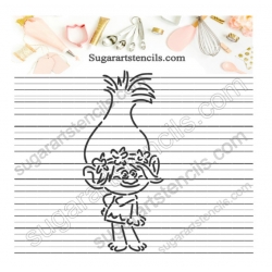 Trolls PYO Cookie stencil...