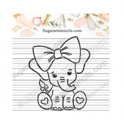 Baby elephant PYO cookie...