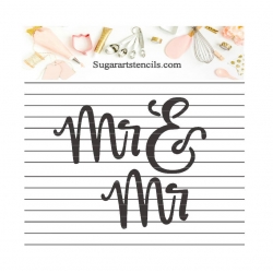 Mr. & Mr. wedding cookie...