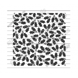 Holly stencil Christmas...