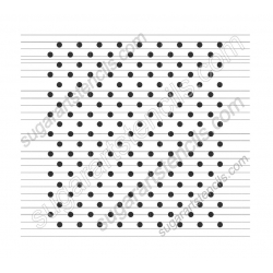 Polka dot cookie stencil...