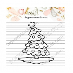 Christmas tree PYO cookie...