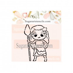 Moana PYO cookie stencil SC045