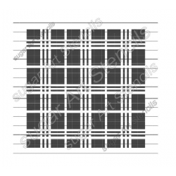 Plaid cookie stencil...