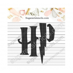 Harry Cookie stencil wizard...