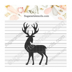 Deer silhouette stencil...