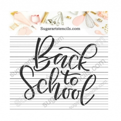 Back to school words cookie...