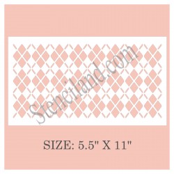 Irish plaid cake stencil...