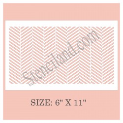 Broken chevron cake stencil...