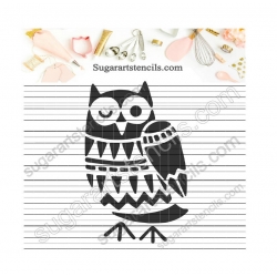 Little Owl cookie stencil...