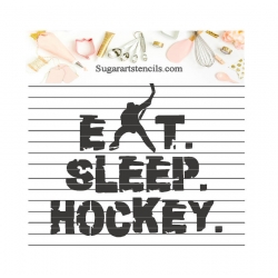 Eat sleep hockey cookie...