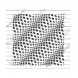 3D wave cookie stencil...