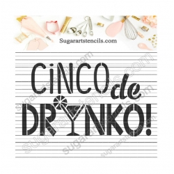 Cinco De Mayo words cookie...