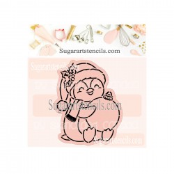 Christmas penguin Paint...