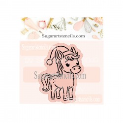 Christmas farm horse Paint...