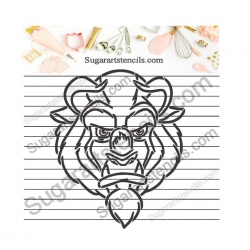 PYO cookie stencil Beast...