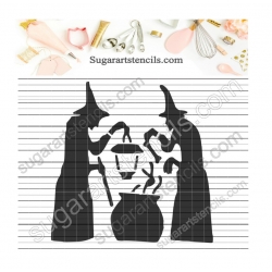 Halloween cookie stencil...