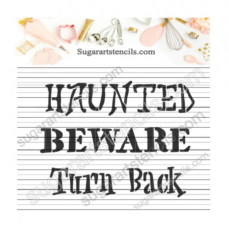 Halloween Cookie Stencil NB22238