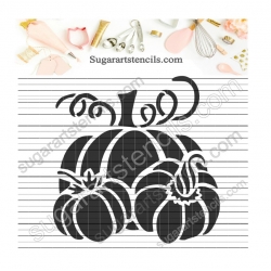 Pumpkins cookie stencil BTC90