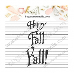 Happy fall cookie stencil...