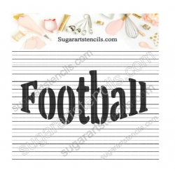 Football word sport Cookie...