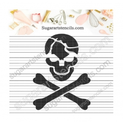 Pirate skull cookie stencil...
