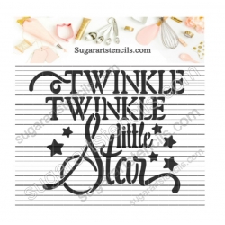 Words Cookie stencil baby...