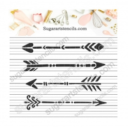Arrows cookie stencil NB300157