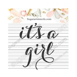 It's a girl baby cookie...