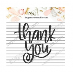 Thank You words cookie...