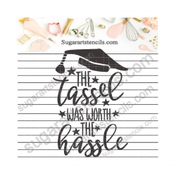 Graduation cookie stencil...