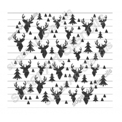 Cookie stencil deer head...