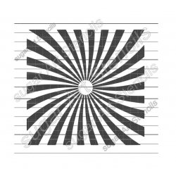 Curved Sunburst cookie...