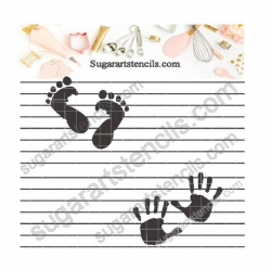 Baby feet hand prints...