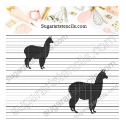 Llama silhouette cookie...