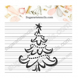 Christmas tree stencil LTW71