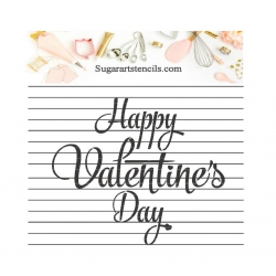 Cookie stencil Valentine's...