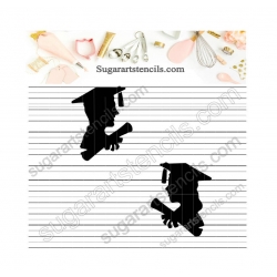 Graduation cookie stencil...