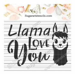 Llamalove you words cookie...